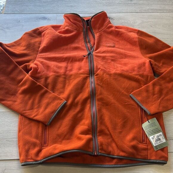 REI Co-op Flash Hyperstretch Trailmade Fleece Jacket Rust/Orange size Medium nwt - Picture 2 of 3